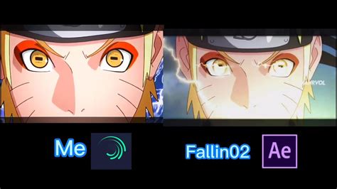 Alight Motion Vs After Effects Naruto Edit ⚡thunder Youtube