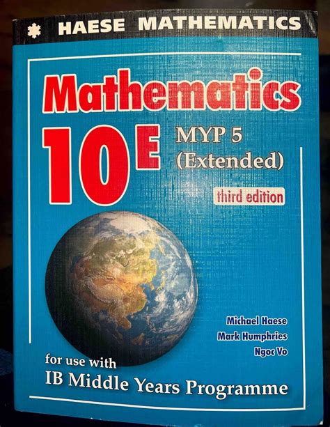 Mathematics For The International Student 10e Myp 5 Extended 3rd