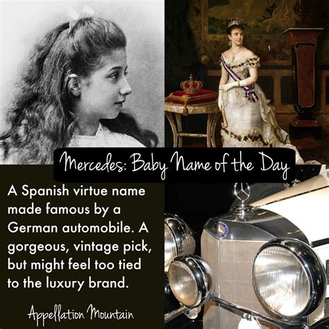 Mercedes: Baby Name of the Day - Appellation Mountain