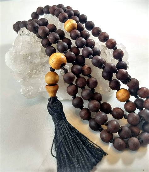 rosewood mala with 108 beads meditation mala hand knotted etsy 108 bead beads mala