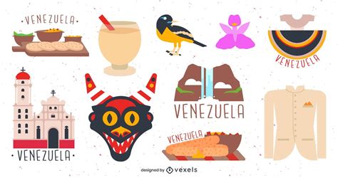 Descarga Vector De Conjunto De Elementos De Venezuela