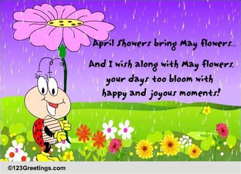 April Showers Bring May Flowers Free April Showers Day Ecards 123