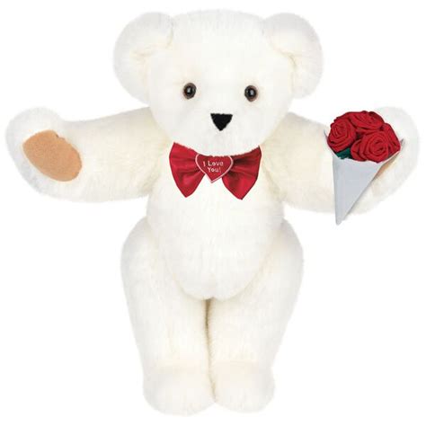 15 I Love You Bow Tie Bear With Red Roses In Valentines Day