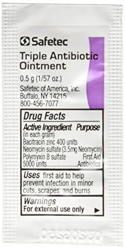 Triple Antibiotic Ointment 5gr Packets Box Of 144 Pricepulse