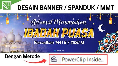 Lengkap Cara Desain Banner Spanduk Mmt Selamat Menunaikan Lihat