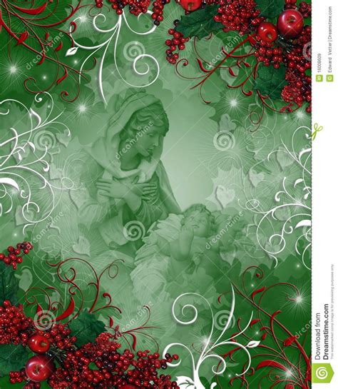 Natividad Madonna Religioso De La Navidad Stock De Ilustración