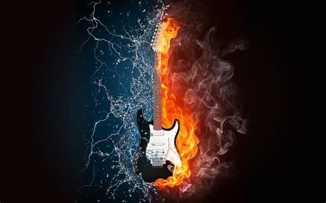 Guitar On Fire Wallpaper 64 Images