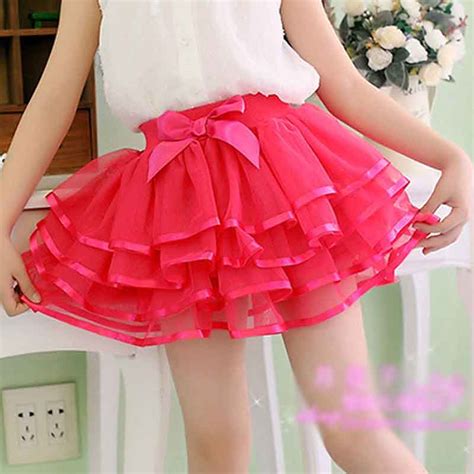 Girls Cute Skirts Beautiful Short Skirts For Girls Pleated Lace Dancing
