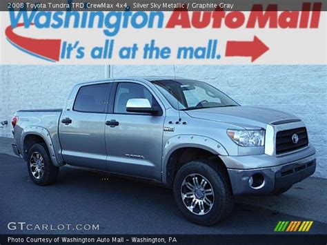 Silver Sky Metallic 2008 Toyota Tundra Trd Crewmax 4x4 Graphite