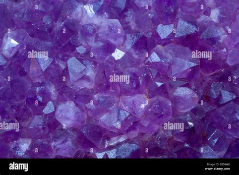 Amethyst Crystal Stone Detail Of A Textured Surface Stock Photo Alamy
