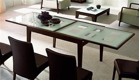 Oval extendable frosted glass dining table. Bon Ton Dining Table Calligaris: The Bon Ton expands from ...