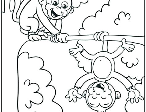 Meanwhile, printing decoration is generally typical in children or kid room. Cartoon Monkey Coloring Pages at GetColorings.com | Free ...