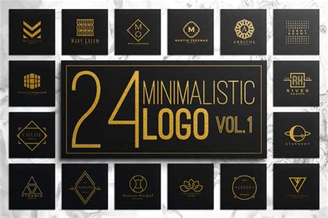 Minimalistic Logo Vol1 By Michael Rayback Design Thehungryjpeg