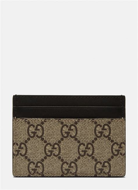 Enjoy free shipping, returns & complimentary gift wrapping. Gucci Canvas Men's Gg Snake Card Holder In Brown And Black ...