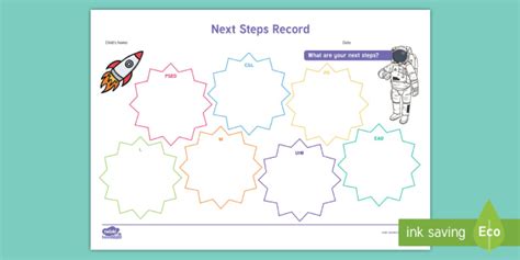 Eyfs Individual Space Themed Next Steps Record