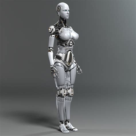 3d Model Female Robot