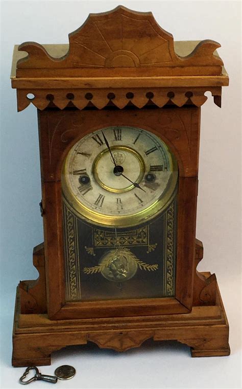Sold Price Antique C 1880 Waterbury Clock Co Gingerbread Mantle