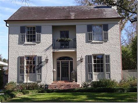 painted brick, brick steps | Exterior brick, Painted brick ...