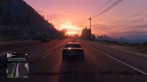 Death race appears to end this way, only for the 'sunset' to be a rather tattered billboard in a car wrecking yard where the protagonists are hiding out after escaping from prison. Driving Into the Sunset - Grand Theft Auto V - Xbox One ...