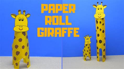 How To Make A Paper Roll Giraffe Paper Roll Crafts Youtube