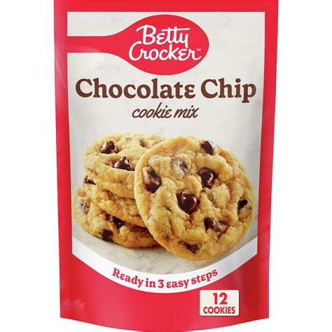 Betty Crocker Chocolate Chip Cookie Mix Makes 12 2 Inch Cookies 75