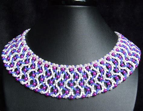 Free Beading Pattern For Beautiful Necklace Lia Beads Magic