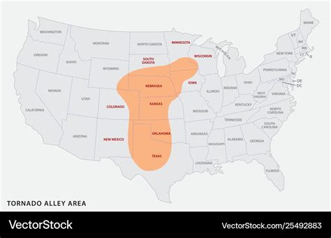 Tornado Alley Map United States