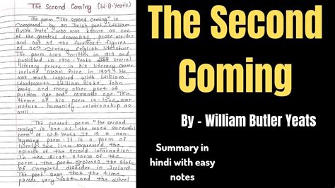 The Second Coming The Second Coming By William Butler Yeats The