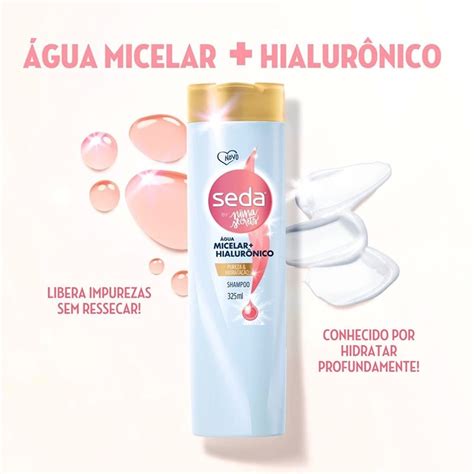 Shampoo Seda 325ml By Niina Secrets Água Micelar Hialurônico