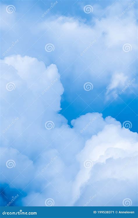 Dreamy Blue Sky And Clouds Spiritual And Nature Background Stock Image
