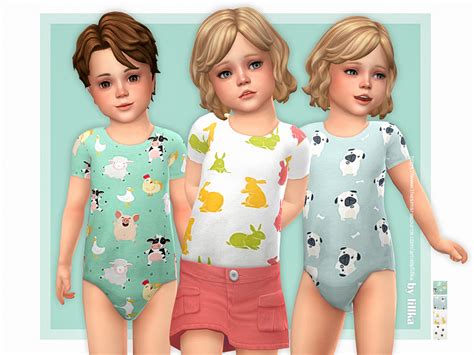 Toddler Onesie 15 By Lillka From Tsr • Sims 4 Downloads