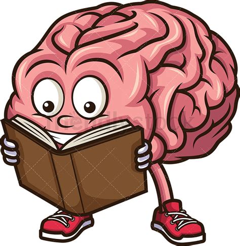 Brain Learning Cartoon Clipart Vector Friendlystock Ph