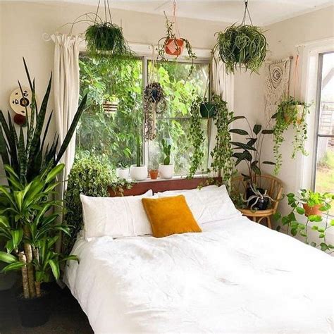 43 Amazing Bohemian Bedroom Decor Ideas With Plants Green Bedroom