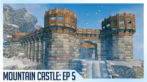 Valheim Huge Mountain Castle Build Episode 5 Castle Castle Series