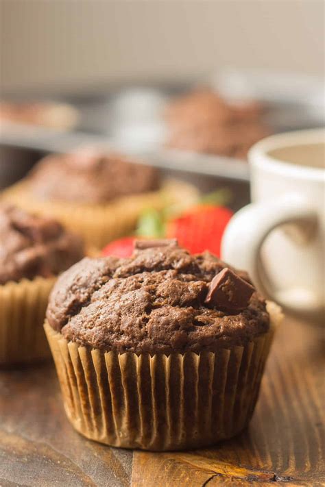 Vegan Double Chocolate Muffins Connoisseurus Veg