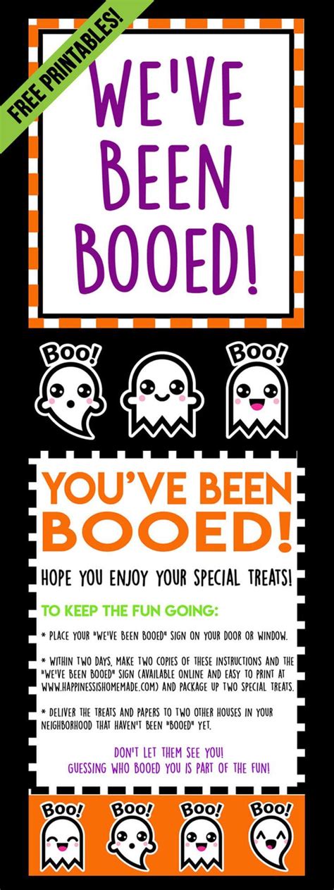 These Youve Been Booed Halloween Printables Are So Much Fun Does