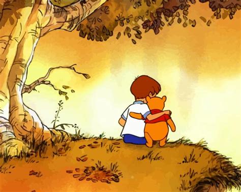 Christopher Robin And Winnie The Pooh D Diamond Painting