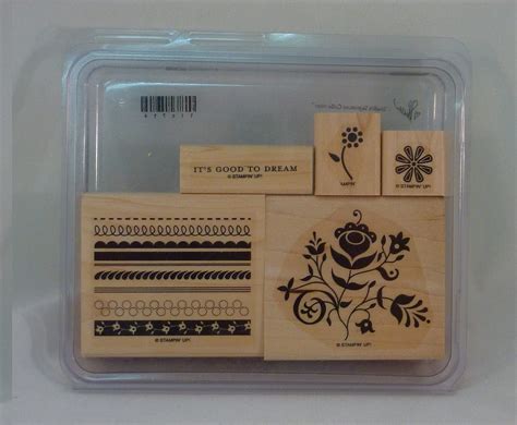 Amazon Com Stampin Up RAZZLE DAZZLE Set Of Decorative Rubber Stamps Retired Arts Crafts