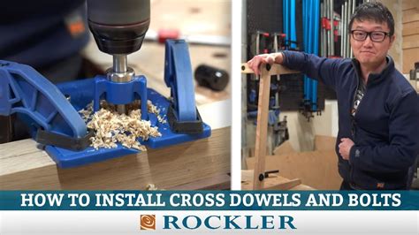 How To Install Cross Dowels And Bolts New Woodworking Jig Youtube