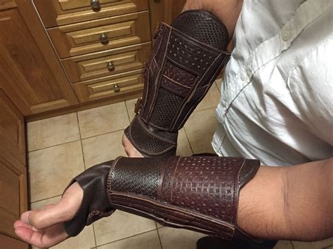 Aguilar De Nerha S Leather Vambraces Replica Props From The Assassins