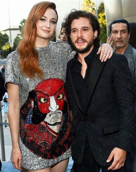 Sophie Turner And Kit Harington At Game Of Thrones 7 Premiere Candid