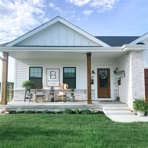 Modern Farmhouse Front Porch Lyndale Drive Front Porch