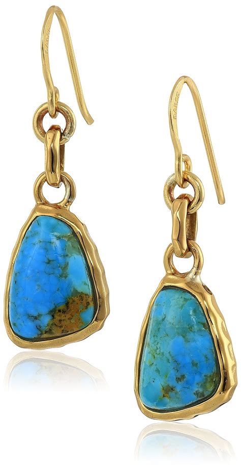 Barse Basics Genuine Turquoise Drop Earrings For More Information