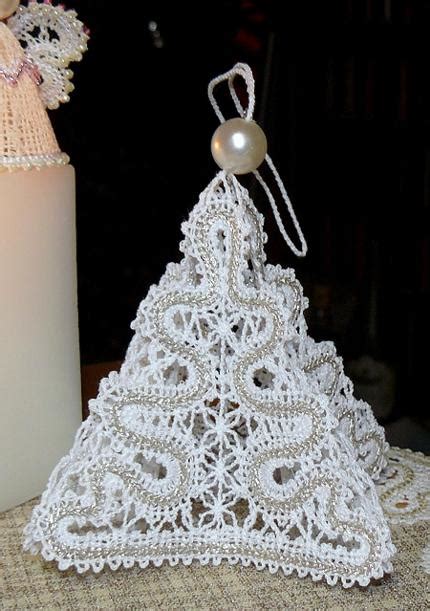 Advanced Embroidery Designs Fsl Battenberg Christmas Tree Lace Ornament