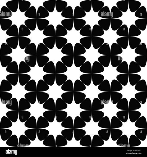 Geometrical Seamless Star Pattern Background Design Abstract Black