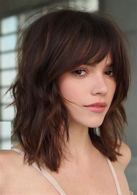 Sophisticated blunt cut bob hairstyles 2021 for women to look instantly gorgeous | hairstyles charm. Great Inspiration 48+ Medium Haircut With Side Bangs 2021