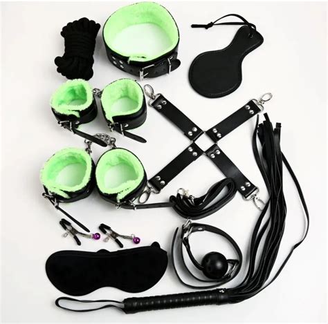 new design bdsm bondage restraints male leather and plush adult products 10 sets of plush toys