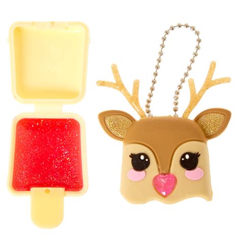 pucker pops holly the reindeer lip gloss cherry berry claire s us