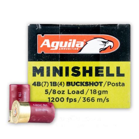 Gauge Dual Buckshot And Aguila Mini Shell Rounds Ammo