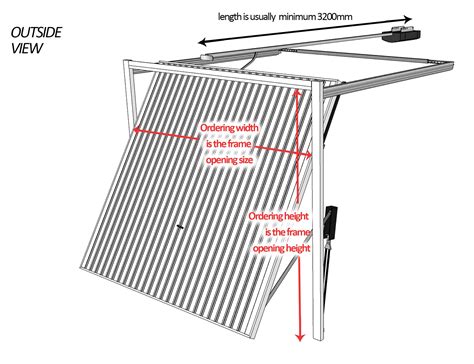 Up And Over Garage Door Measurement Guide Canopy And Retractable Up And